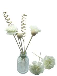 9件套藤条香薰套装，藤条香薰扩香器及替换花材，适用于家居及办公装饰，天然色