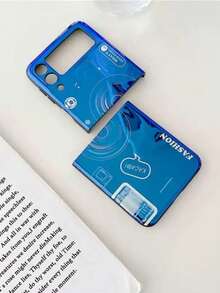 1pc Vintage Camera Strap Crossbody Case Compatible With Samsung Galaxy Z Flip7 Foldable Phone, Blue/Red - Multicolor - View 47