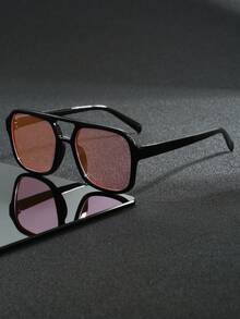 1 par de gafas de moda de verano para hombres con marco de PC personalizado, bisagras de metal, adecuadas para atuendos de moda, decoración de fiestas, viajes al aire libre, vacaciones en la playa