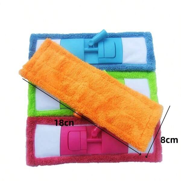 1pc Thick Coral Fleece Flat Mop Replacement Head, Home Mop Head