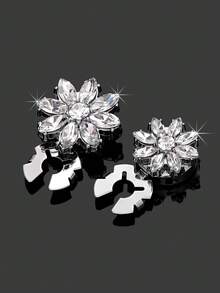 1/2/4pcs 17/22mm Rhinestone Button Covers For Women, Crystal Button Covers, Detachable Clip On Button Covers, Crystal Fancy Buttons For Clothing, Button Snaps With Pliers Press For Dress Suit Tux Shirt Accessories, Lead Color - Multicolor - View 16