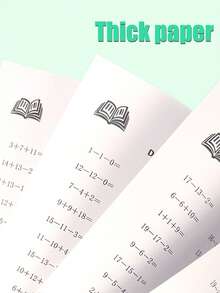 5pcs Reusable Math Practice Notebooks. Suitable For Elementary Grade 1-3 Math Workbooks, Addition & Subtraction Practice Books, 32-Day Timed Addition & Subtraction Arithmetic Practice Notebooks