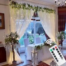 100/200/300/600 LED燈, USB供電, 8種照明模式, 遙控器, 適合聖誕節、婚禮、家居和臥室裝飾 - USB 窗簾燈 - 查看 6