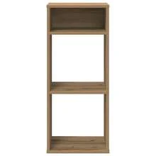 Librería Larryhot roble craft 34x31x80 cm de madera industrial, resistente y duradera, fácil de montar, estilo decorativo, adecuadA, Para guardar adornos, figuras, libros, pequeños objetos, etc. - Marrón - Ver 4