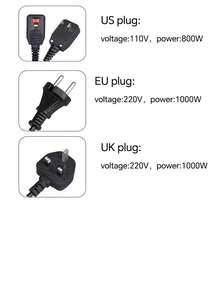 Kemei 5-In-1 Hot Air Brush, Electric Hair Curler, Hair Dryer & Straightener