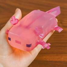 1 pieza Nuevo juguete apretable de axolotl moldeable, juguete antiestrés Mochi, juguete de descompresión de rebote lento - regalo perfecto para cumpleaños, vacaciones, Navidad, Halloween