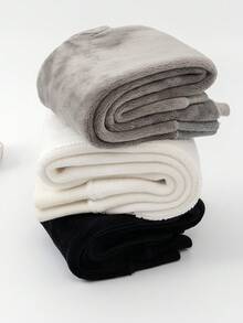 1 Pair Children's Capri-Length Tights, Girls Tights Winter Style, Thickened & Warm, Suitable For Outer Wear & Daily Outfits Baby Toddler Leggings