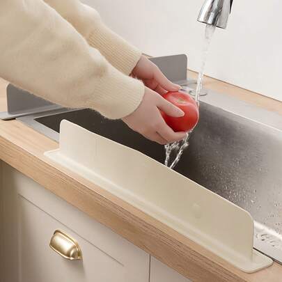 Silikon Küchenspüle Spritzschutz - wasserdichte Anti-Spritz-Abdeckung für Spülbecken, Handwasch-Arbeitsplatten Wasserschutz & saugfähige Schutzunterlage