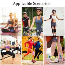 MMSZHL 2 Pares Rodilleras Deportivas, Protector de Rodilla Baloncesto, Protección Antideslizante y Absorción de Impactos, Esponja Gruesa, para Fútbol, Baloncesto, Baile () - L - Ver 12