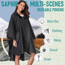 一件轻便拉链连帽雨衣，带口袋，防水便携，适合成人户外活动保暖，也适合闺蜜节、送给小狗、嘉年华、派对装饰、春夏精选、伴娘礼物、房间装饰、卧室装饰、海滩、旅行、男女皆宜、度假等场合。 - 彩色 - 查看 7
