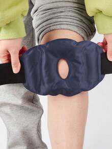 1pc Ice Pack Knee Sleeve, Gel Wrap-Around Ice Bag, Reusable Hot/Cold Therapy Knee Brace, Cooling Soft Leg Sleeve - Multicolor - View 1