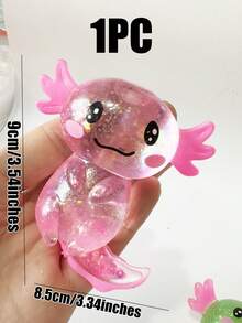 1/3/4/5个装闪光水晶蝾螈慢回弹软绵绵减压玩具，可爱小物件，Tabaa挤压玩具，便携式减压玩具，适合所有年龄段，包括自闭症儿童，是节日、生日、复活节、万圣节、圣诞节、圣诞袜填充物、派对礼物的完美之选，男孩蓝色，女孩粉色，儿童游戏，儿童玩具 - 彩色 - 查看 18