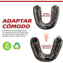 IRUEJFSR Protector Bucal Box con canal de flujo de aire, bucal futbol americano, protector bucal de boxeo profesional, apto para, Jiu-Jitsu brasileño, hockey, boxeo, lucha libre, fútbol americano - 1 - Ver 3