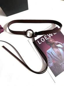 1 chiếc thắt lưng PU cổ điển phong cách Bohemian thường ngày dành cho nữ kèm khăn quàng cổ, đa năng để mặc hàng ngày, phù hợp với mọi mùa - Thắt lưng + khăn quàng cổ nữ - Xem 19