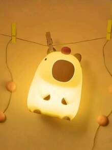 CAPYBARA Orange Night Light, [Modern Cute Capybara Small Night Light] - With 30-Minute Timer And Touch Control, Adds Ambiance To Rooms, Suitable For Bedroom And Living Room, Fun Home Decor, Great As A Gift, Comes With USB Cable, Bedside Tap Lamp, Sleep Companion Bedside Lamp, Birthday And Christmas Gift, Fits Various Rooms, Perfect Gift!