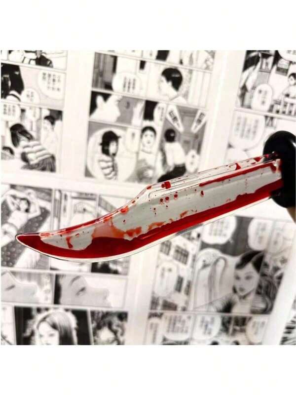 1pc Cosplay Halloween Prop, Decorative Fake , Photography Prop Small Fake Knife, Screaming Fake Knife