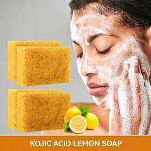 Turmeric & KojicAcid Brightening Soap, DarkSpot Remover, Kojic AcidSoap, Soap Body CareBody Wash Lemon FlawlessOrganic Moisturize Friend Turmeric Soap Bar Turmeric Kojic Soap Body Wash
