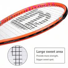 Raqueta de Tenis LUNNADE para Niños Junior, Raqueta de Tenis Juvenil de 19/21/23/25 Pulgadas con Funda, Adecuada para Niños y Niñas Principiantes de 3 a 12 Años - Naranja - Ver 8