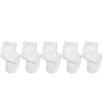 5双装女士夏季薄款黑白蕾丝花卉洛丽塔可爱长筒袜，女士内衣中筒袜，圣诞礼物