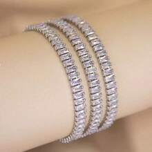 1 قطعة سوار تنس فاخر بشكل قلب ذهبي، 1 قطعة سوار تنس أنيق بشكل قلب للنساء مرصع بأحجار الزركونيا البنفسجية | سوار للذكرى السنوية، مجوهرات لامعة - هدية مثالية لعيد الحب والذكرى السنوية