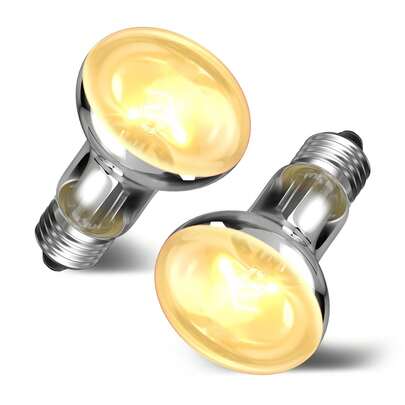 Lâmpada de calor de 75 W para répteis, lâmpada de calor E27 para répteis que simula a luz solar natural, lâmpada de foco regulável para aquecimento de galinhas, filhotes, dragões barbudos, lagartos, tartarugas e cobras