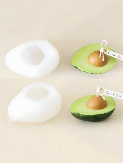 1 buc DIY 3D avocado în formă de lumânare silicon mucegai manual aromaterapie gips săpun mucegai simulat alimente fructe mucegai ipsos rășină artizanat mucegai acasă decor instrument