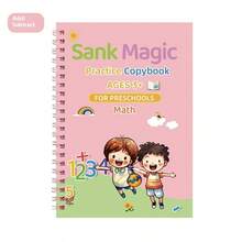 1 pieza Nuevo cuaderno de práctica de caligrafía Groove 2025 para niños, trazos, números, letras, entrenamiento de agarre divertido, niños y niñas preescolares, regalo de cumpleaños, regalo de Navidad, regreso a la escuela, regalo perfecto - Multicolor - Ver 9