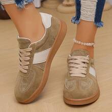Fashionable New German Shepherd Design Women's Party Sports Shoes, Women's Casual Flat Shoes - Khaki - View 13