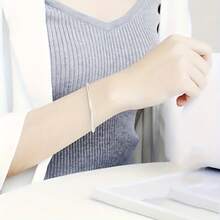 925 纯银蛇骨手链 - 简约风格 - 镀银 - 男女皆宜 - 日常和派对佩戴 - 情人节礼物 - 四季珠宝 - 16-23 厘米