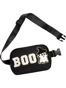 Sac mignon en forme de fantôme d'Halloween - Remplisseur de panier effrayant "Boo", cadeaux d'Halloween pour enfants, adolescents, filles - Accessoire amusant de costume d'Halloween