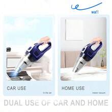 CascadeVac Aspiradora de mano portátil para hogar y automóvil con potente succión, mini aspiradora de limpieza con carga USB y múltiples accesorios, adecuada para automóvil, hogar, oficina y espacios reducidos