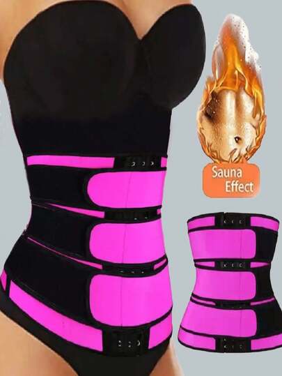 1pc Casual Sports Neoprene Waist Belt, Adjustable Double Buckle Criss-Cross Waist Trainer, Fitness Waist Support, Suitable For Both Men And Women