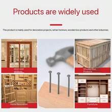 6-in-1 sortierter Rundkopfnagel-Set (16mm, 20mm, 25mm, 30mm, 40mm), Zimmermanns-Nägel für Holzbearbeitung, Heimwerken, Bau, Verpackungsbox