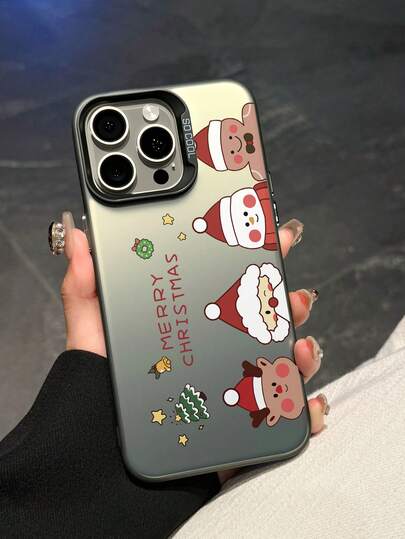 1pc Christmas Element Design Fashionable Phone Case, Aviation Theme With Anti-Fall And Scratch-Resistant Full-Body Protection, Suitable For Travel Lovers, Halloween Gift, Compatible With IPhone XR/11 Pro Max/7P/8P/12 Pro/12 Pro Max/13 Pro/13 Pro Max/14 Pro/14 Pro Max/15 Pro/15 Pro Max/14/15Plus/16E/16 Pro/16 Pro Max/SMART8/Galaxy A55/Galaxy A15/Galaxy S23/S24/S25 Ultra