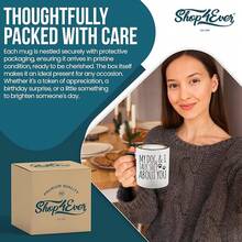 Shop4ever My Dog & I Talk About You Ceramic Coffee Mug Tea Cup, Funny Gift For Dog Dad Dog Mom Gift 11 Oz. (Black Handle) - 黑色手柄 - 查看 7