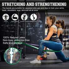 Bandas de Resistencia - Bandas elásticas, Loop Bands, Bandas de Ejercicio, Correas de Asistencia para Pull ups, Bandas Elásticas para Ejercicio en Casa o Gimnasio - 1 - Ver 5