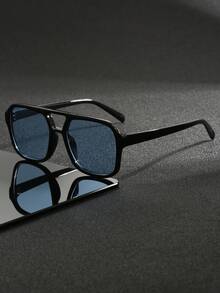 1 par de gafas de moda de verano para hombres con marco de PC personalizado, bisagras de metal, adecuadas para atuendos de moda, decoración de fiestas, viajes al aire libre, vacaciones en la playa