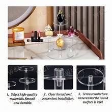 حامل عرض متعدد الوظائف من الاكريليك الشفاف/حامل تخزين مستحضرات التجميل/حامل عرض التماثيل/حامل عرض الزخارف الفنية/حامل عرض مستلزمات الحمام/حامل عرض الحلويات/حامل عرض المجوهرات/حامل عرض العطور - متعدد الألوان - مشاهدة 7