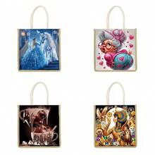 5D DIY Diamond Painting Kit - Handbag, Kissing/Funny Grandma/Cleopatra And Owl/Princess And Unicorn, Special Shaped Canvas Tote Bag For Art Craft, Shopping And Storage, Gift, Travel, Ideal For Women, Friends And Family, Suitable For Birthday, Wedding, Thanksgiving, Christmas, New Year And Party - Multicolor - View 12