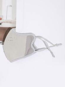 1 szt. Damska, jednokolorowa, pluszowa, ciepła i gruba maska na twarz, odpowiednia na jesień/zimę, podróże, outdoor, jazdę na rowerze, do noszenia na co dzień