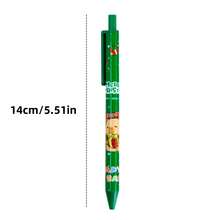 24支/6支/3支装圣诞节主题可伸缩中性笔，节日风格，书写流畅，0.5毫米黑色墨水，适合儿童上学及作为圣诞礼物 - 彩色 - 查看 2