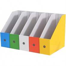 MAGICLULU 1 Juego De Portadocumentos De Color Cajas De Almacenamiento Decorativas Carpeta Organizadora De Papel Estantería Para Oficina Estante Para Archivos De Revistas Carpeta - Vistoso - Ver 11