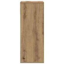 Librería Larryhot roble craft 34x31x80 cm de madera industrial, resistente y duradera, fácil de montar, estilo decorativo, adecuadA, Para guardar adornos, figuras, libros, pequeños objetos, etc. - Marrón - Ver 5