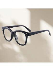 1 par de gafas de montura de policarbonato (PC) unisex nuevas, casuales y lindas, para todas las estaciones