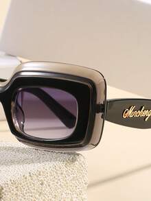 New Oversized Retro Style Glasses, Versatile & Fashionable, Vintage Square Large Frame Plastic Fashionable Glasses, Classic Design For Outdoor Sports, Cycling, Travel, Beach, Driving, Fishing, Summer, Classic Square Frame Style, Youthful Choice, Suitable For Daily Casual, Outdoor Activities, Photoshoot, Holiday Parties And More