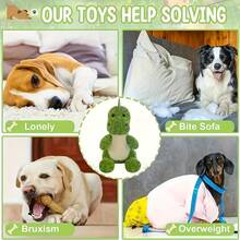 Sac à dos en peluche verte en forme de dinosaure, poupée interactive à mâcher, soulagement de l'anxiété, compagnon de sommeil, poupée à mâcher durable, poupée en peluche, poupée animal en peluche