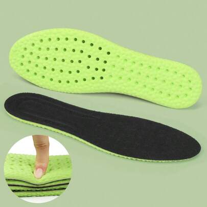QKC 1 Pair Memory Foam Insoles Sports Men's Women's Foot Care Tools Inserts And Cushions Running Insoles