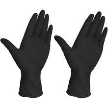 200 Guantes de Nitrilo Vinil de Alta Calidad Color Negro, Sin Látex, Sin Polvo, Diseño Ambidiestro, Ajuste Perfecto, Desechables y Resistentes - 1) Chico - Ver 11