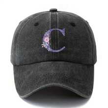 Fashionable And Versatile Washed Baseball Cap, Unisex Hat With  Printed Letters, Casual Outdoor Cap,  Hip-Hop Style, Perfect For Vacations And Camping, Ideal Gift For Boyfriends And Girlfriends - L - View 6