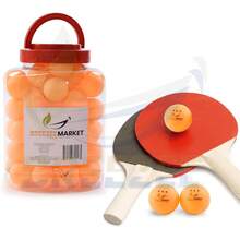 BREEZEE MARKET Set De Pelotas de Pong, Tenis De Mesa, Tamaño Profesional 60 Piezas 5 Estrellas 40 mm, Alto Rendimiento Y Tecnología en Rebote Óptimo, Calidad y Durabilidad - Naranja - Ver 12